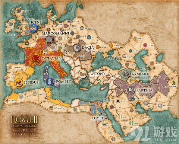 《罗马2:全面战争》DLC帝皇地图 派系纷争谁