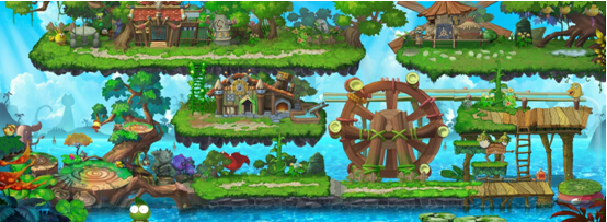 2D横版卷轴格斗冒险闯关游戏《热血冒险岛》